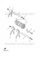 GEAR SHIFT SELECTOR DRUM / FORKS for Yamaha FAZER S2 ABS 2009