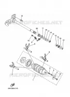 GEAR SHIFT SELECTOR DRUM / FORKS for Yamaha MT03 2009