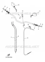 HANDLEBAR & CABLES for Yamaha MT03 2009