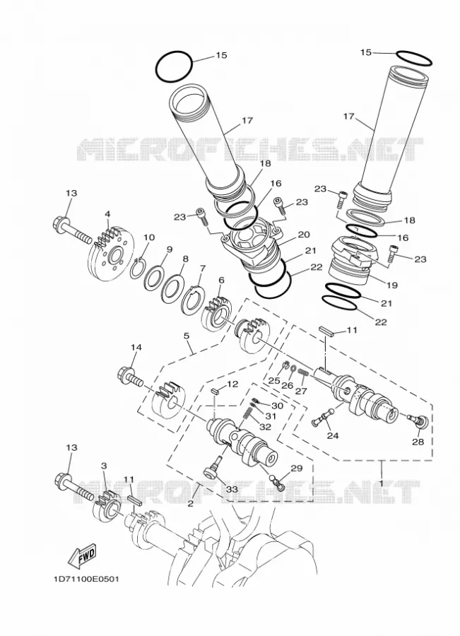 CAMSHAFT / TIMING CHAIN Yamaha MOTO 1900 2009 MIDNIGHT STAR  XV1900A MIDNIGHT STAR
