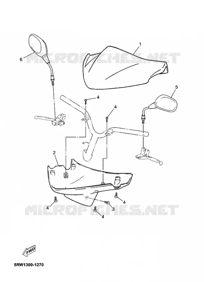 COVER 1 Yamaha SCOOTER 50 2010 JOG  CS50 JOG R