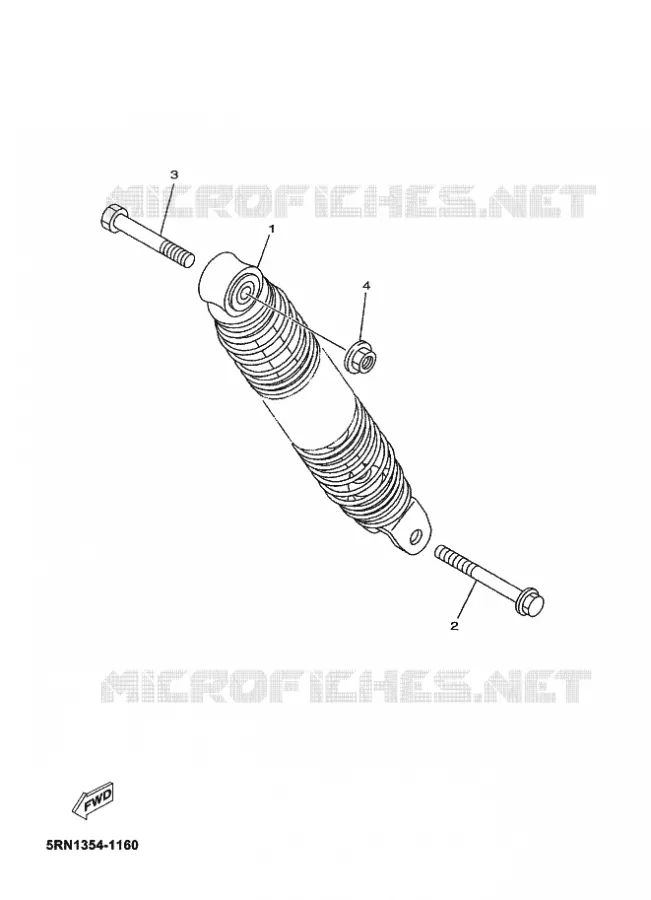 REAR SHOCK ABSORBER Yamaha SCOOTER 50 2010 JOG  CS50 JOG R
