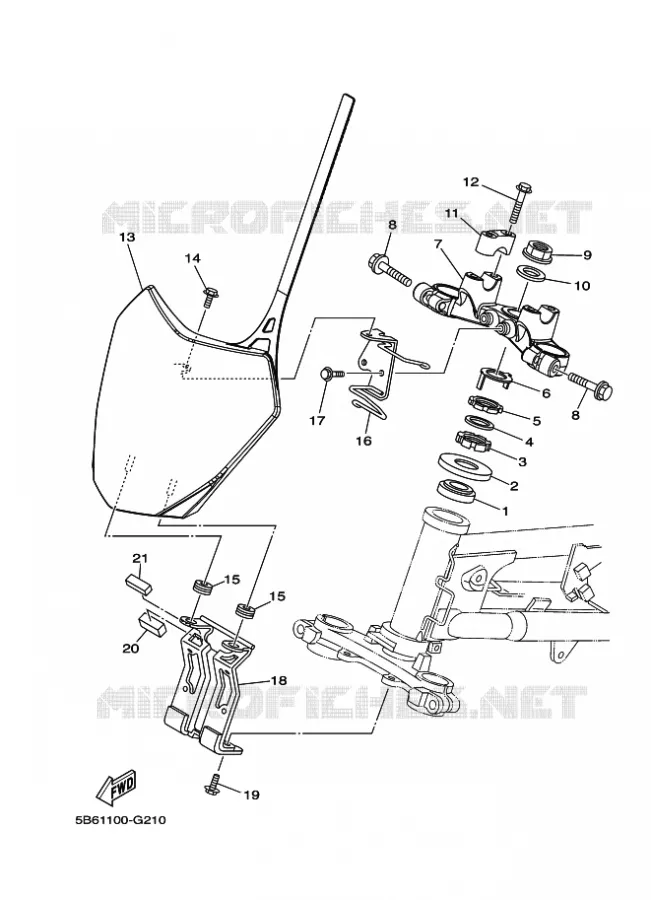 STEERING Yamaha MOTO 110 2010 TTR  TT-R110E