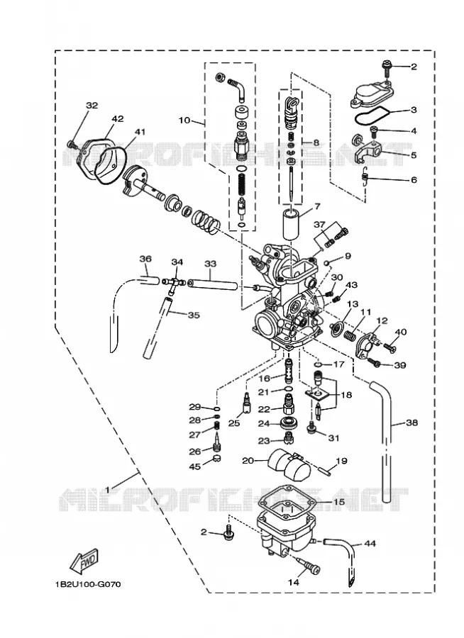 CARBURETOR Yamaha MOTO 125 2010 TTR  TT-R125LW