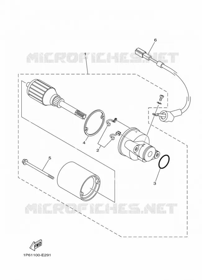 STARTER MOTOR Yamaha MOTO 50 2010 TTR  TT-R50E