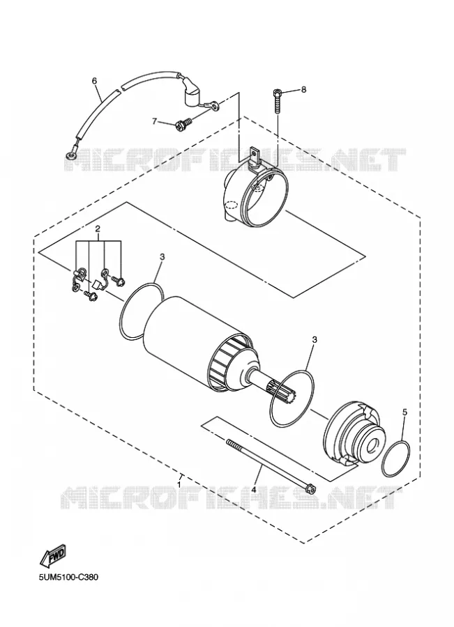 STARTER MOTOR Yamaha MOTO 250 2010 WRF  WR250F