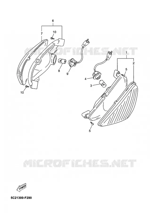INDICATOR Yamaha SCOOTER 50 2010 NEOS  YN50 NEO'S