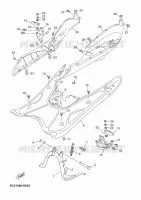 STAND / FOOTREST for Yamaha OVETTO 4T 2010