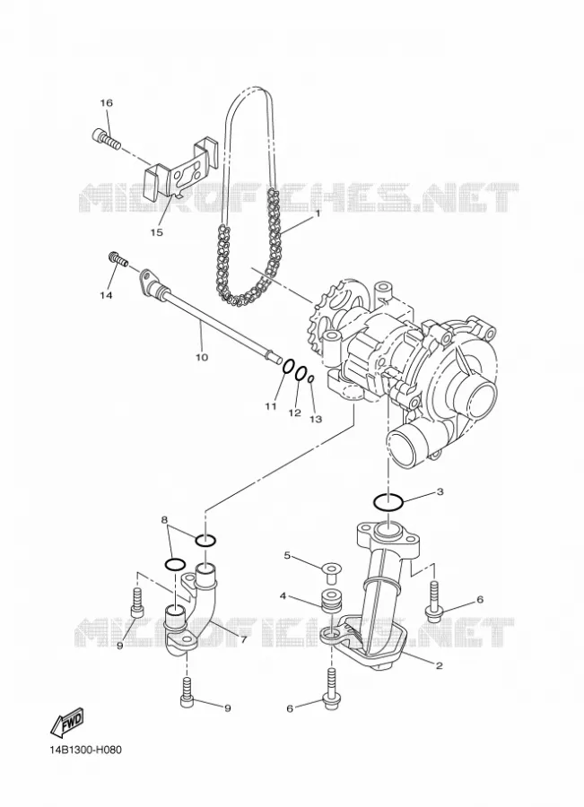 OIL PUMP Yamaha MOTO 1000 2010 R1  YZF-R1