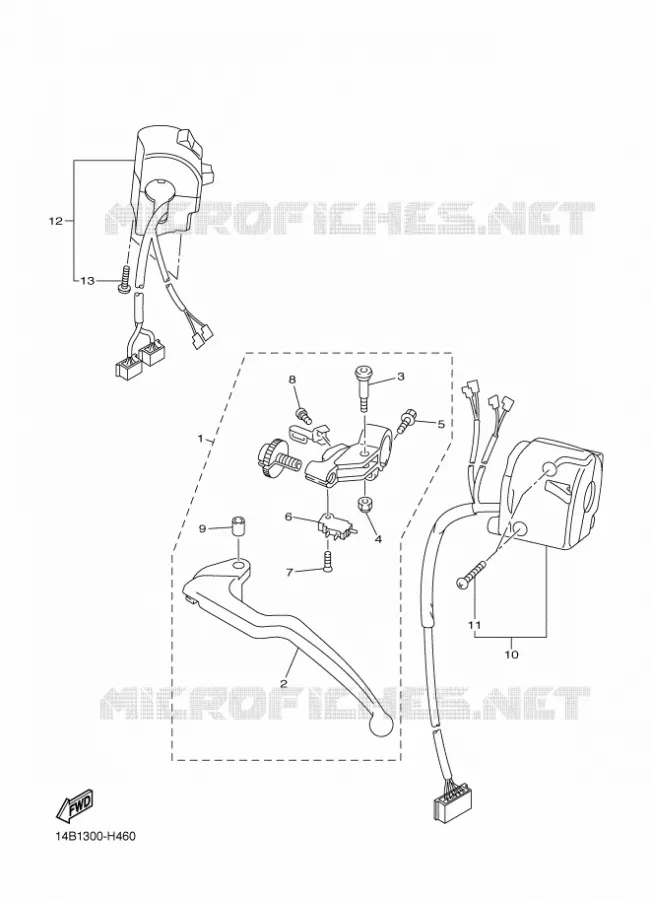 SWITCH / LEVER Yamaha MOTO 1000 2010 R1  YZF-R1