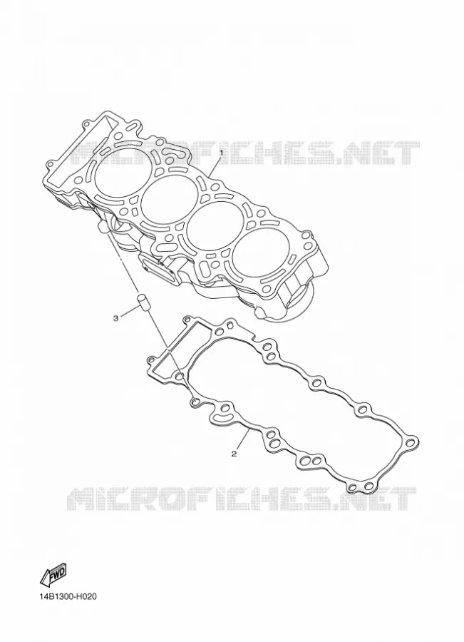 CYLINDER Yamaha MOTO 1000 2010 R1  YZF-R1