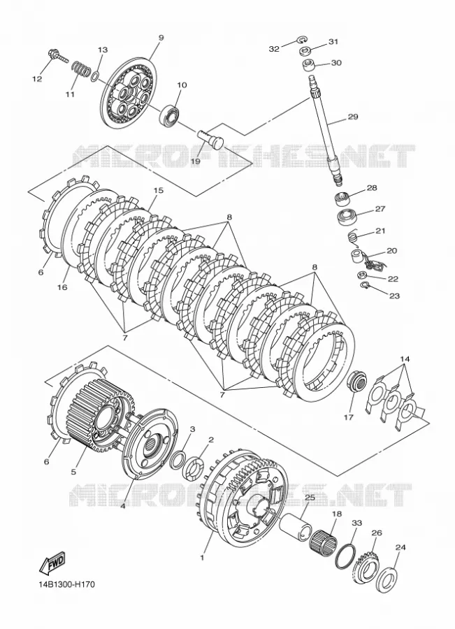 STARTER CLUTCH Yamaha MOTO 1000 2010 R1  YZF-R1