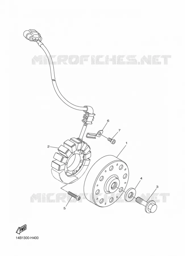IGNITION Yamaha MOTO 1000 2010 R1  YZF-R1 R1