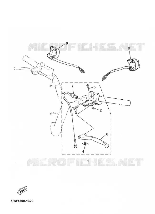 SWITCH / LEVER Yamaha SCOOTER 50 2011 MACH  CS50Z MACH G LIQUIDE