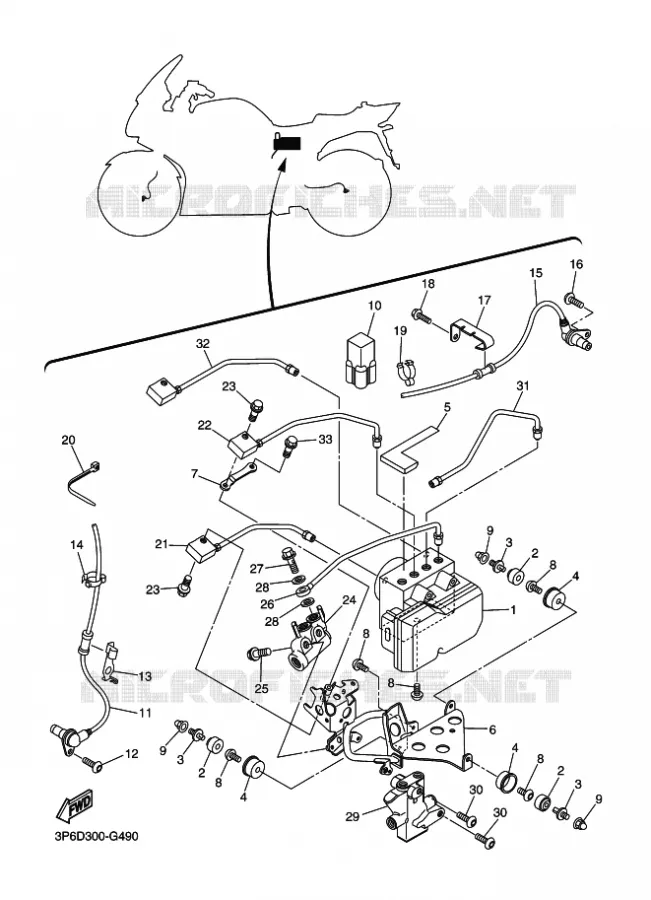 ELECTRICAL 3 Yamaha MOTO 1300 2011 FJR AS ABS  FJR1300AS