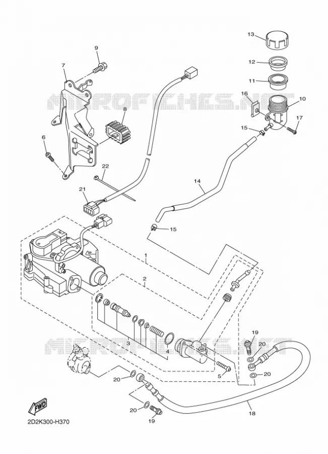CLUTCH MASTER CYLINDER Yamaha MOTO 1300 2011 FJR AS ABS  FJR1300AS