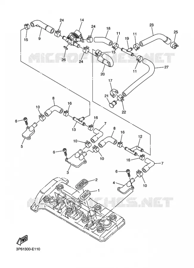 INTAKE Yamaha MOTO 1300 2011 FJR AS ABS  FJR1300AS