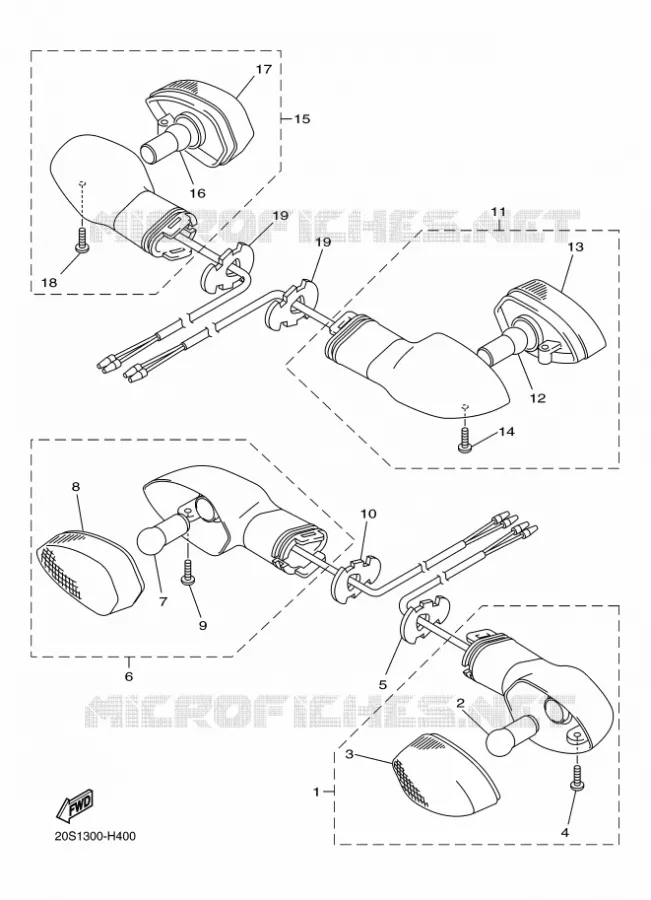 INDICATOR Yamaha MOTO 800 2011 FZ8  FZ8-N