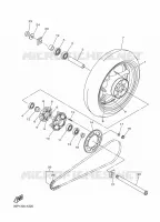 REAR WHEEL for Yamaha FAZER 2011