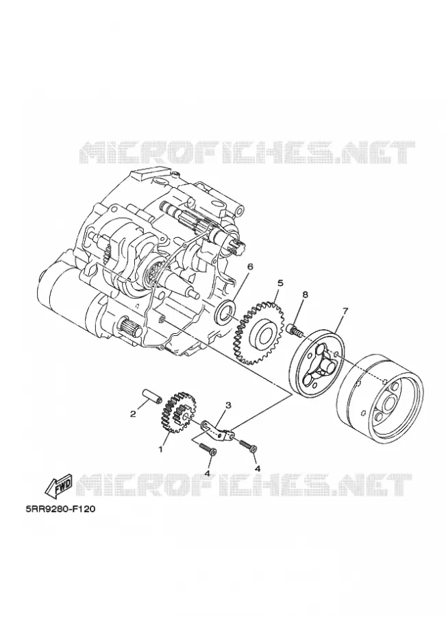 STARTER CLUTCH Yamaha MOTO 125 2011 TTR BIG WHEELS  TT-R125LWE