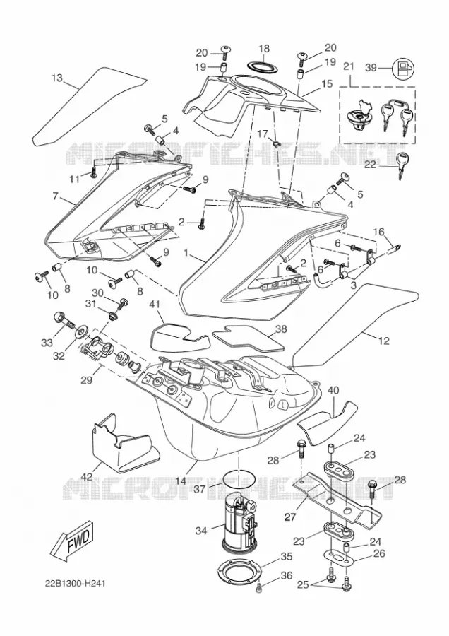 FUEL TANK Yamaha MOTO 125 2011 WR-R  WR125R