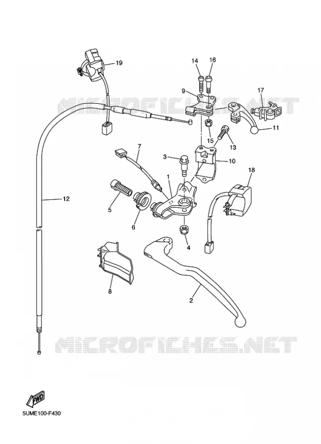 SWITCH / LEVER Yamaha MOTO 250 2011 WRF  WR250F