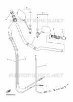 HANDLEBAR & CABLES for Yamaha XJ6 2011