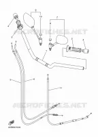 HANDLEBAR & CABLES for Yamaha XJ6 ABS 2011