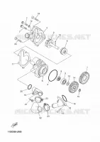WATERPUMP / HOSES for Yamaha XTZ TENERE 2011