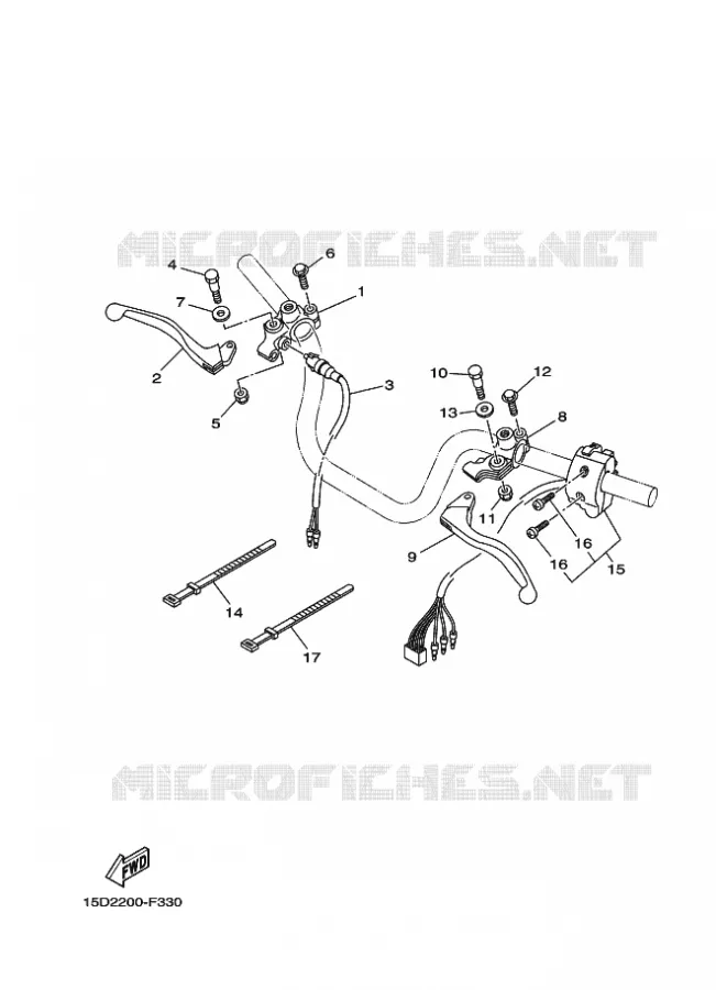 SWITCH / LEVER Yamaha MOTO 110 2011 Autres modeles  YD110S CRUX