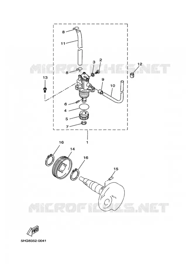OIL PUMP Yamaha SCOOTER 50 2011 STUNT NAKED  EW50N STUNT NAKED