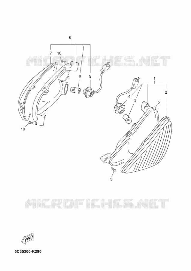 INDICATOR Yamaha SCOOTER 50 2011 NEOS  YN50 NEO'S