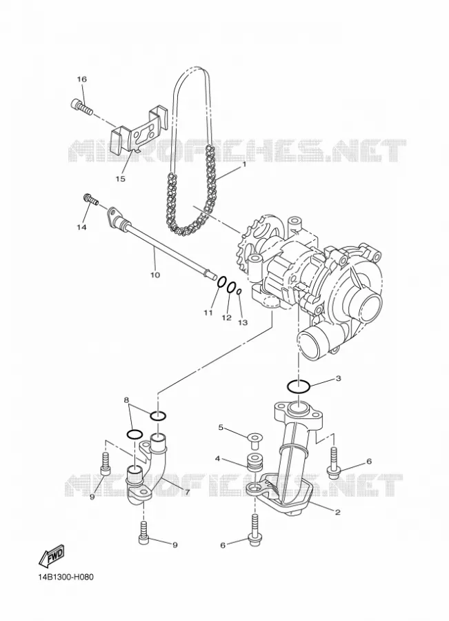 OIL PUMP Yamaha MOTO 1000 2011 R1  YZF-R1 R1