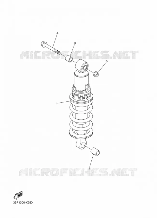 REAR SHOCK ABSORBER Yamaha MOTO 800 2012 FZ8 ABS  FZ8-NA