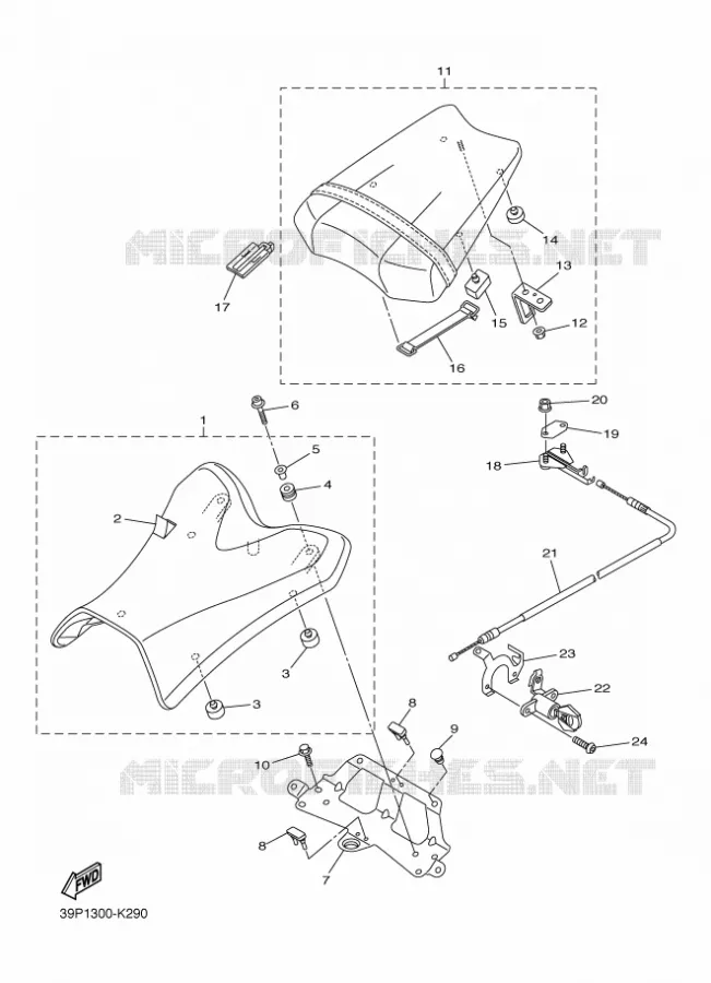 SEAT Yamaha MOTO 800 2012 FZ8 ABS  FZ8-NA