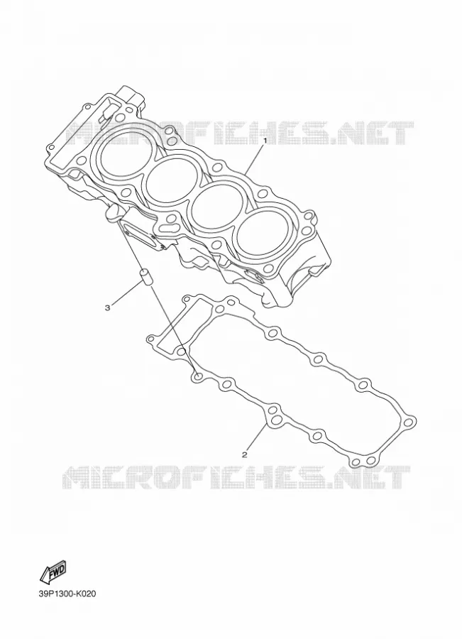 CYLINDER Yamaha MOTO 800 2012 FZ8 ABS  FZ8-NA
