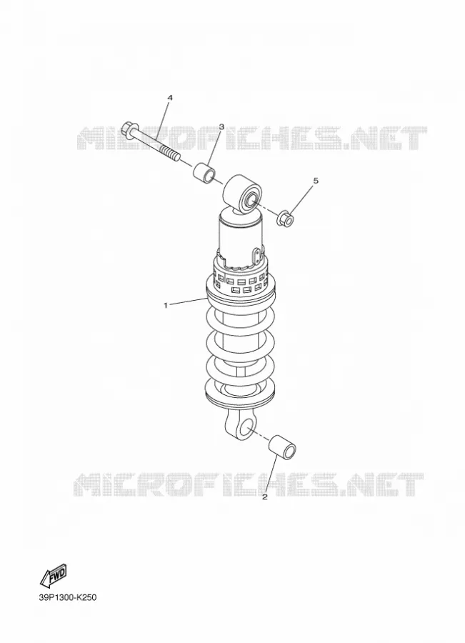 REAR SHOCK ABSORBER Yamaha MOTO 800 2012 FZ8 ABS  FZ8-NA