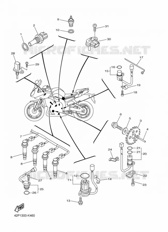 ELECTRICAL 1 Yamaha MOTO 800 2012 FAZER  FZ8-S