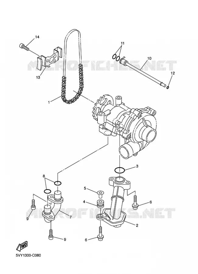 OIL PUMP Yamaha MOTO 800 2012 FAZER ABS  FZ8-SA