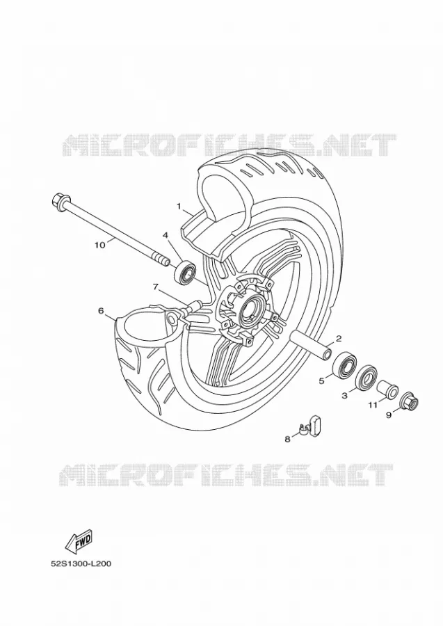 FRONT WHEEL Yamaha SCOOTER 150 2012 XENTER  HW151