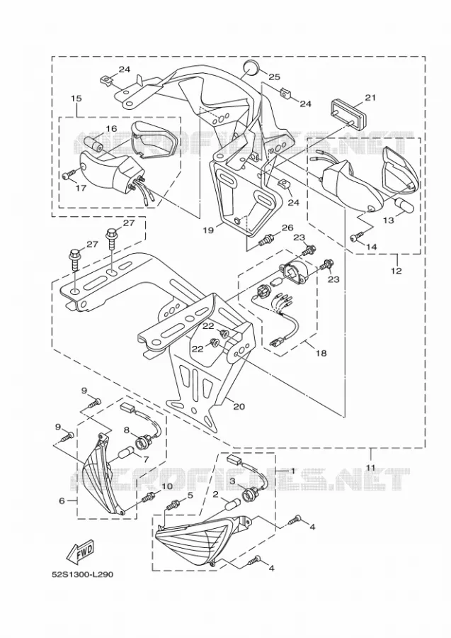 INDICATOR Yamaha SCOOTER 150 2012 XENTER  HW151