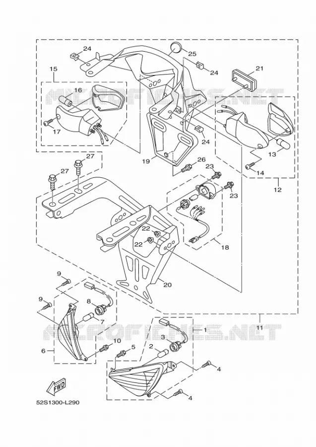 INDICATOR Yamaha SCOOTER 150 2012 XENTER  HW151