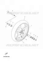 FRONT WHEEL for Yamaha MT03 2012