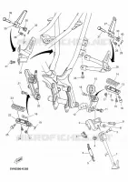 STAND / FOOTREST for Yamaha MT03 2012