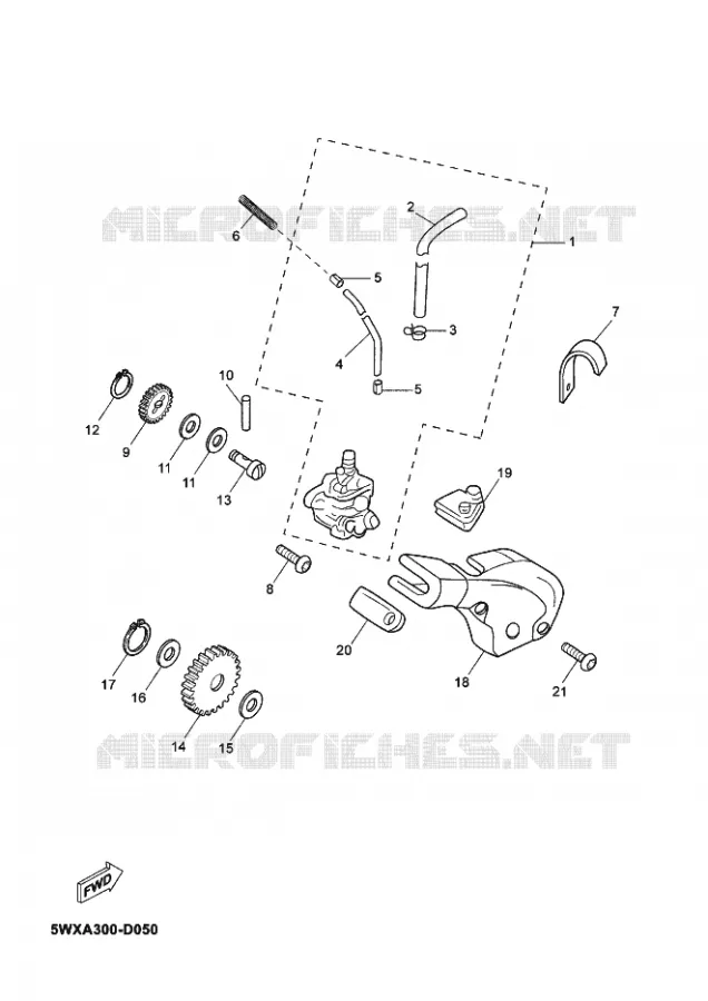 OIL PUMP Yamaha MOTO 50 2012 TZR  TZR50