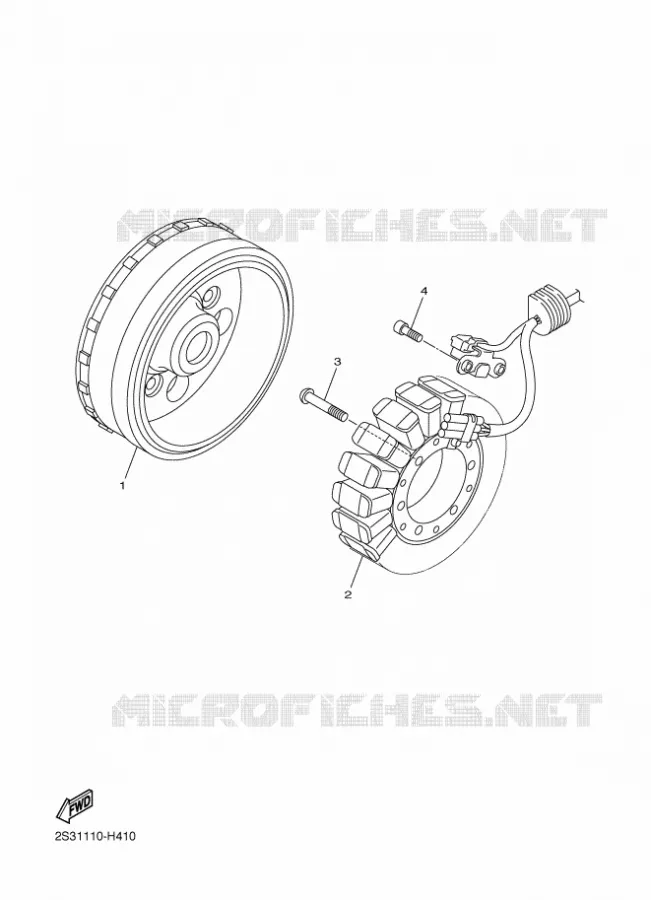 IGNITION Yamaha MOTO 1700 2012 VMAX  VMX17