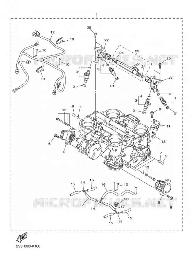 INTAKE 2 Yamaha MOTO 1700 2012 VMAX  VMX17