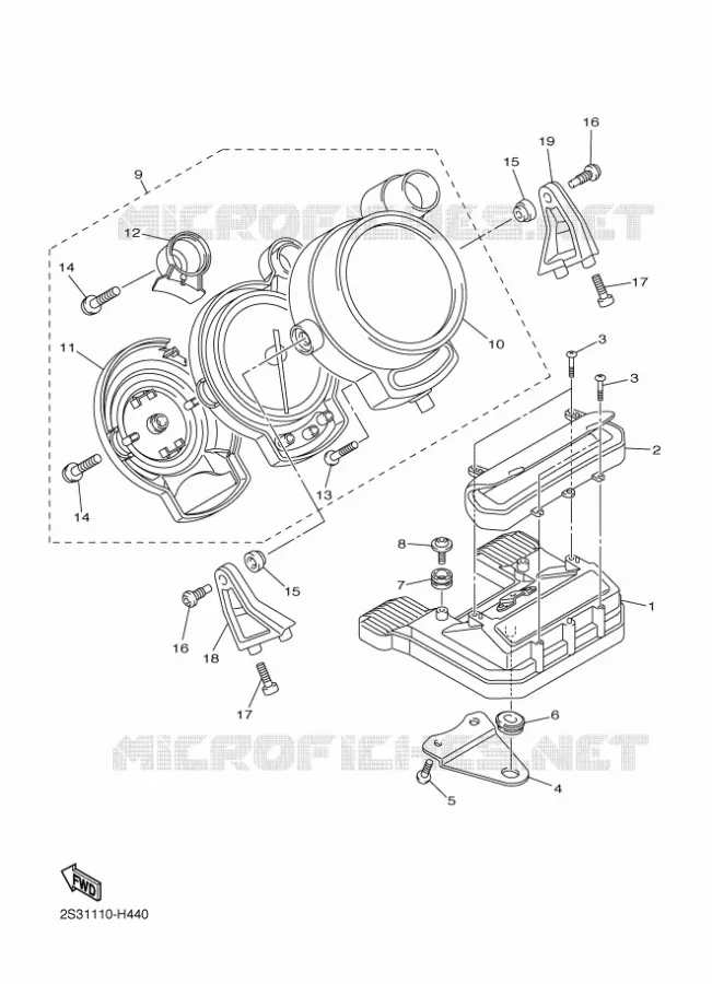 SPEEDOMETER Yamaha MOTO 1700 2012 VMAX  VMX17
