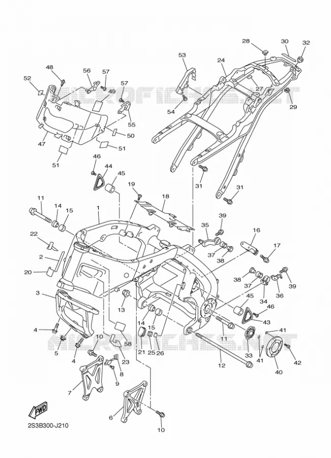 FRAME Yamaha MOTO 1700 2012 VMAX  VMX17