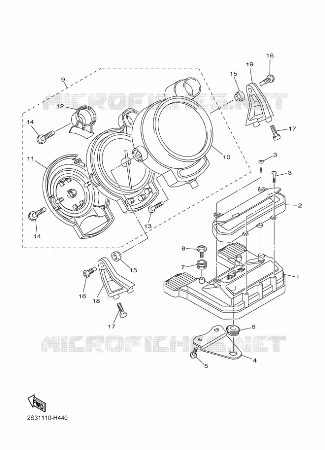 SPEEDOMETER Yamaha MOTO 1700 2012 VMAX  VMX17
